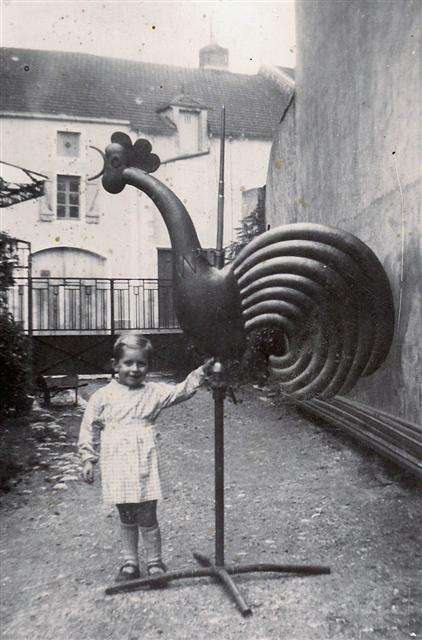 Coq de l'église de Gray avec Michel (1954)