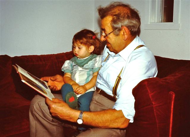 Geogeo mavec sa petite Delphine à Montréal en 1988