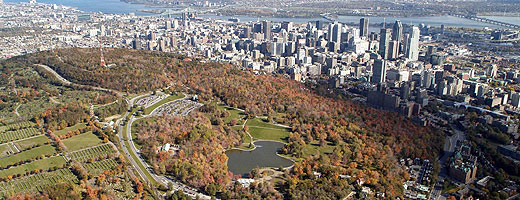 Parc du Mont Royal (Vue aérienne)