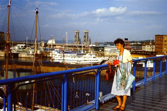 Yvette dans le port de Québec